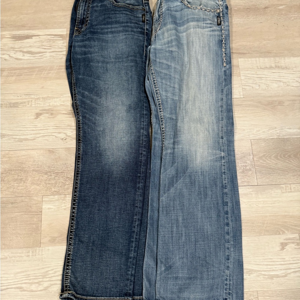 Silver Jeans Men's Dual-Tone Straight Jeans